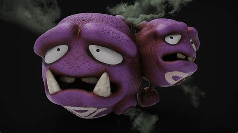 Artstation Weezing Pokemon 3d Model Resources