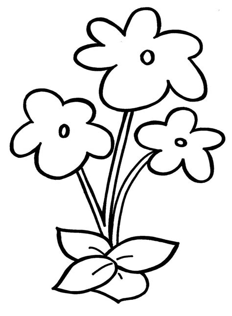 Flowers Drawing For Kids Free Download On Clipartmag