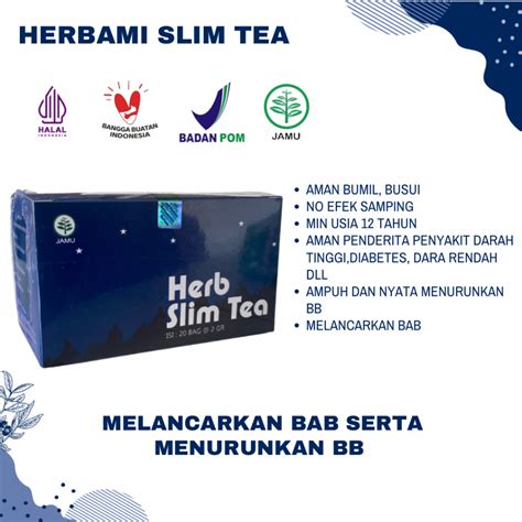 Jual Herb Slim Tea Shopee Indonesia