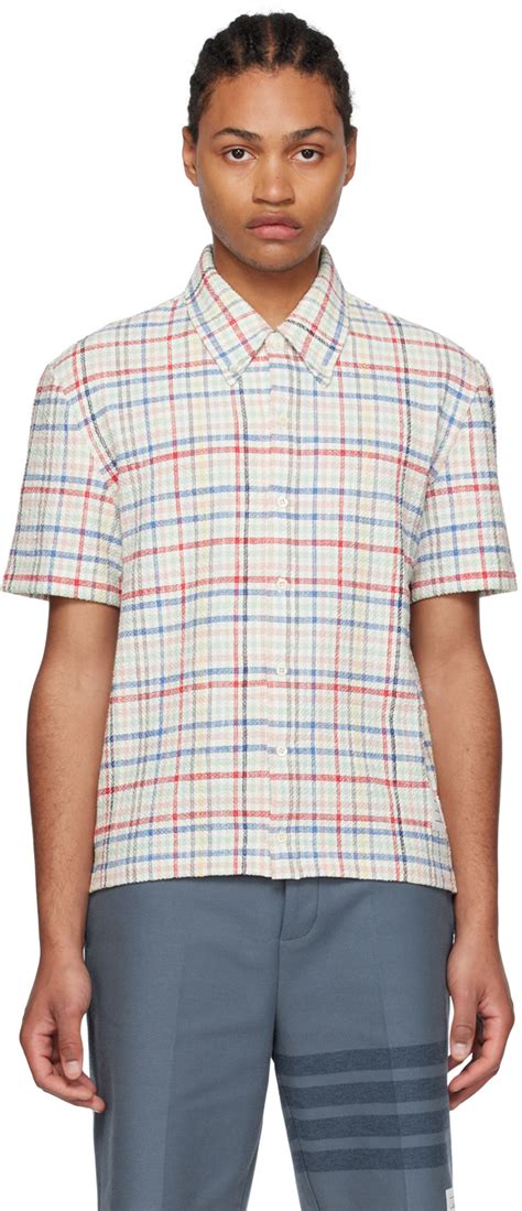 Thom Browne Multicolor Check Shirt Thom Browne