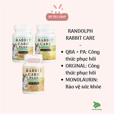 Randolph Rabbit Care 70g Dành Chỏ Thỏ Bọ Ú Chinchillas Sóc Rùa