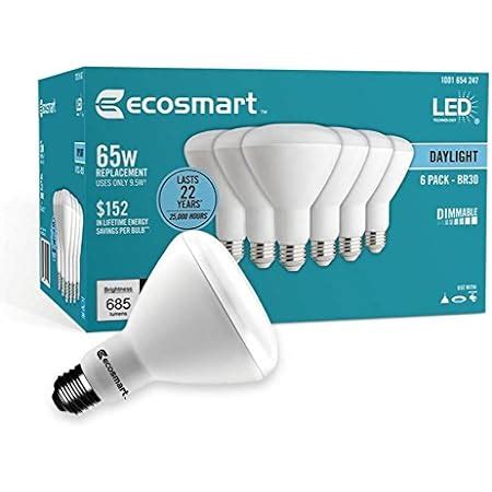 Ecosmart Watt Equivalent Br Dimmable Energy Star Led Light Bulb