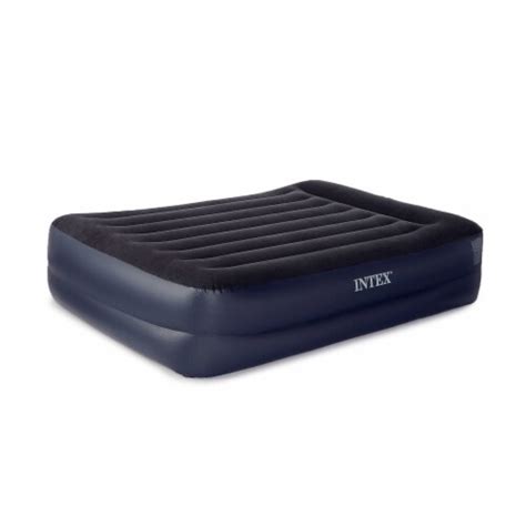 Intex Dura Beam Pillow Rest Fiber Tech Air Mattress Bed W Built In