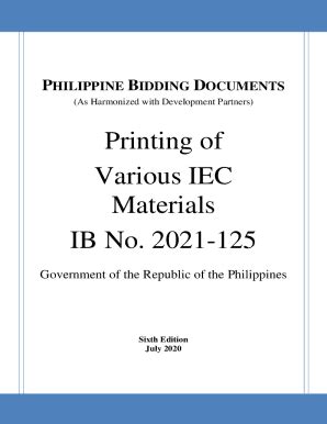 Fillable Online Doh Gov Bd Manuals And Book Pdf Philippine Bidding