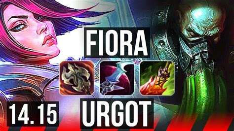 FIORA Vs URGOT TOP 8 Solo Kills 500 Games Dominating EUNE