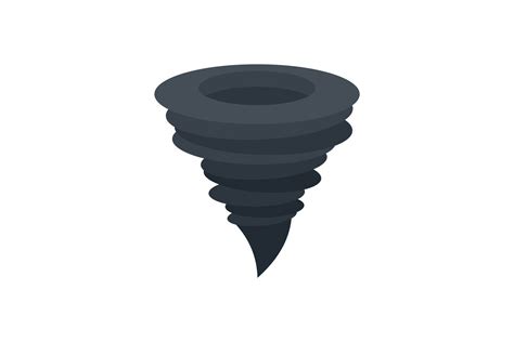 Storm Hurricane Icon Flat Style By Anatolir56 Thehungryjpeg