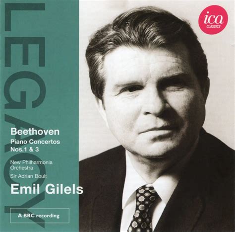 Emil Gilels, New Philharmonia, Sir Adrian Boult - Ludwig van Beethoven ...