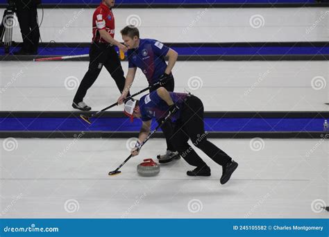 Lgt World Men S Curling Championships Editorial Photography