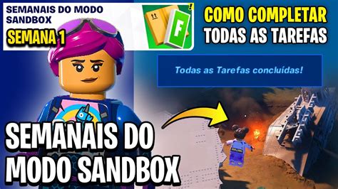 COMO COMPLETAR TODAS AS MISSÕES TAREFAS SEMANAIS DO MODO SANDBOX SEMANA