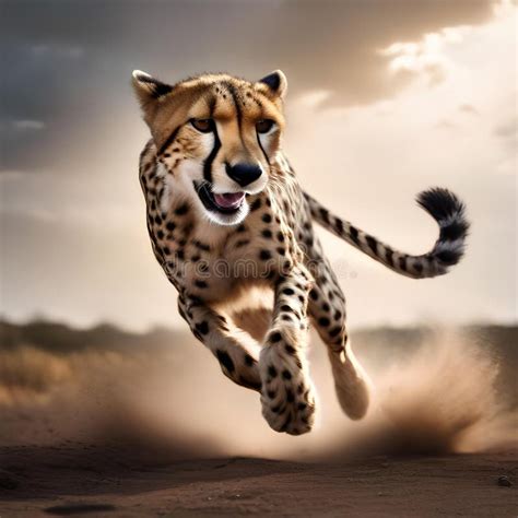 An Agile Cheetah with a Lightning Bolt Emblem, Sprinting To the Rescue2 ...