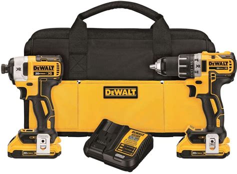 Dewalt Brand 20V MAX Cordless Drill Combo Kit with Brushless Motors ...