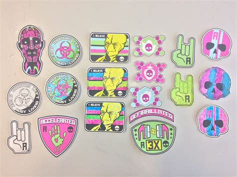 Neon Extreme Custom Canvas Patches Behance