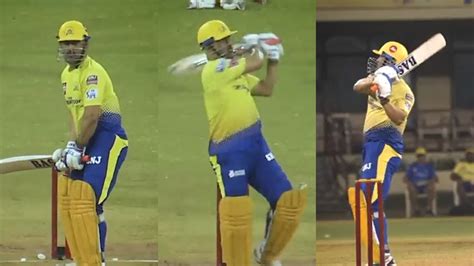 IPL 2022: WATCH- MS Dhoni shows off his 360-degree hitting prowess ...