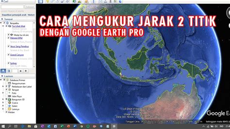 Cara Mengukur Jarak Lurus Dua Titik Lokasi Dengan Google Earth Pro Rt