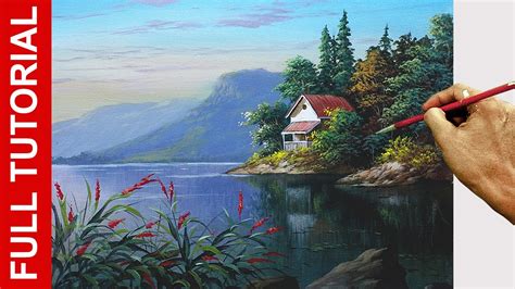 Tutorial How To Paint Lake House In Acrylics Jmlisondra Youtube