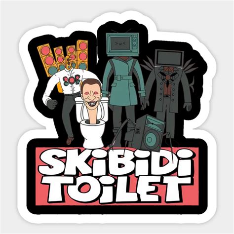 Skibidi Skibidi Toilet Sticker In Toilet Logo School Stickers