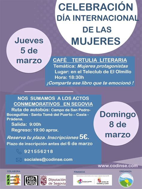 Actos Para La Celebraci N Del D A Internacional De Las Mujeres