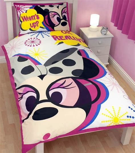 Disney Minnie Mouse Shopaholic Reversible Panel Single Bed Duvet