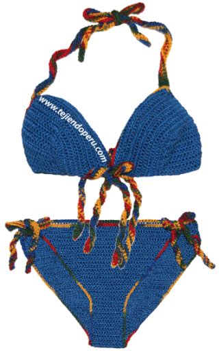 Bikini Tejido A Crochet Tejiendo Per