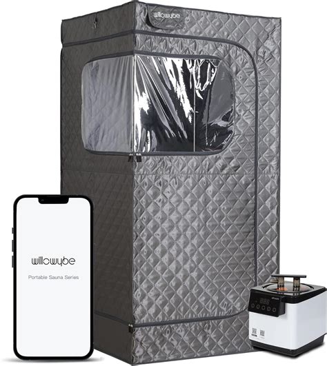 Willowybe Full Size Portable Steam Sauna Personal Home Spa With