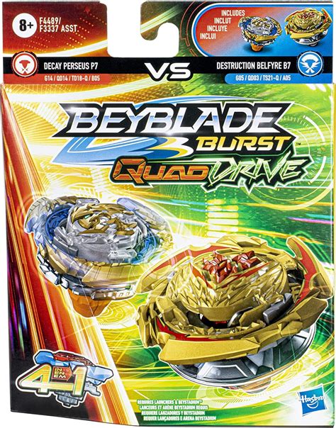 Toupies Beyblade Burst Quad Drive Decay Perseus P Vs Destruction