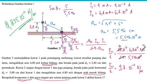 Menghitung Gaya Magnet Persatuan Panjang Dari Dua Kawat Lurus Youtube