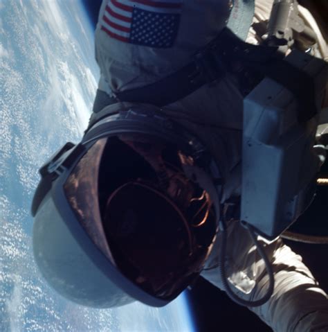 Aerospace — humanoidhistory: Astronaut Ed White walks in...