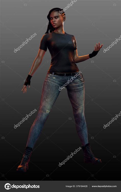 Female Fighting Stance