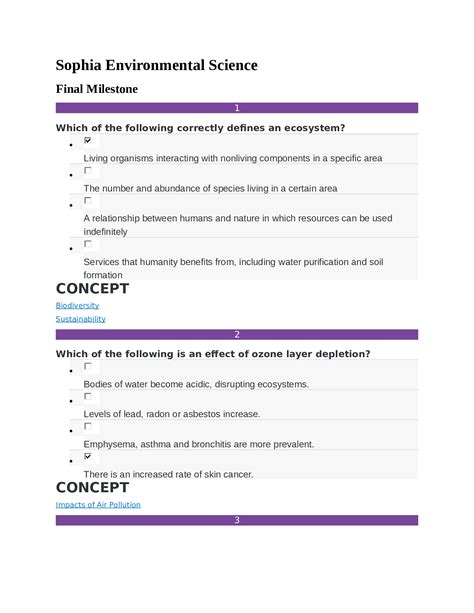 Sophia Environmental Science Unit 3 Milestone 3 Docx