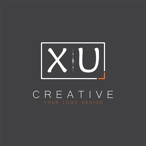 Premium Vector XU Initial Monogram Logo For Creative With Square