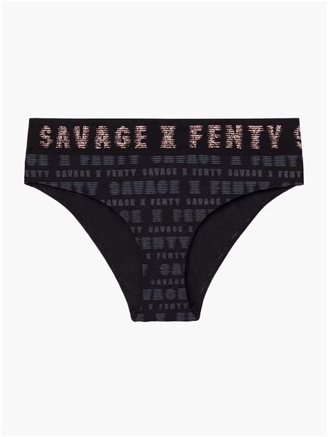 Forever Savage High Leg Bikini In Black SAVAGE X FENTY