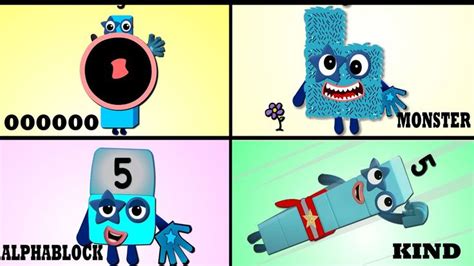 Numberblocks 4 Auditions Comparison But Everyone Is Unusual Character ...