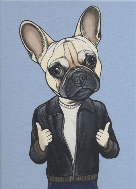 Custom Dog Painting Frenchie Painting By Jeroen Teunen The Dog