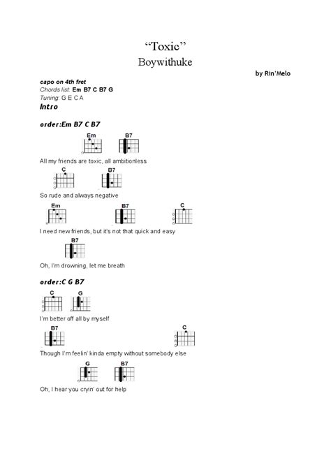 Ukulele Toxic - Boywithuke with free Tab - Rin'Melo