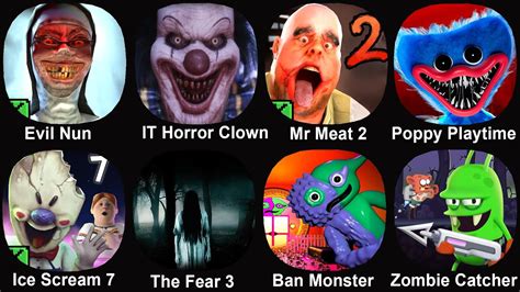 Evil Nun It Horror Clown Mr Meat Poppy Playtime Ice Scream