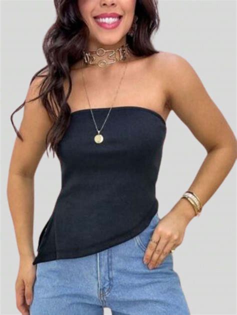 Blusa Tomara Que Caia Assim Trica Canelada Eleg Ncia E Estilo Em Uma