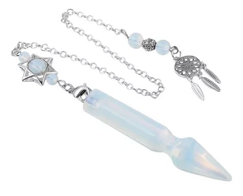 Arrow Shape Opalite Stone Pendulum For Divination Dowsing Cuotas