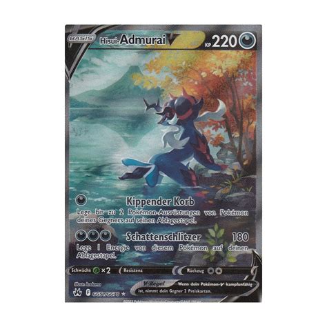 Hisui Admurai V Gg Gg Fullart Zenit Der K Nige Pokemon Karte Kaufen