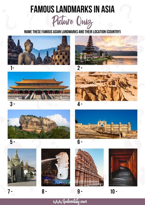 Best Famous Landmarks Picture Quiz Questions And Answers Artofit