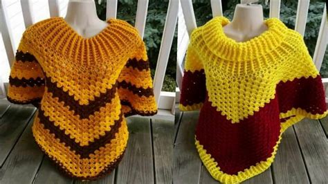 Espectaculares Ponchos Tejidos En Crochet Para Mujer Poncho Invierno Youtube