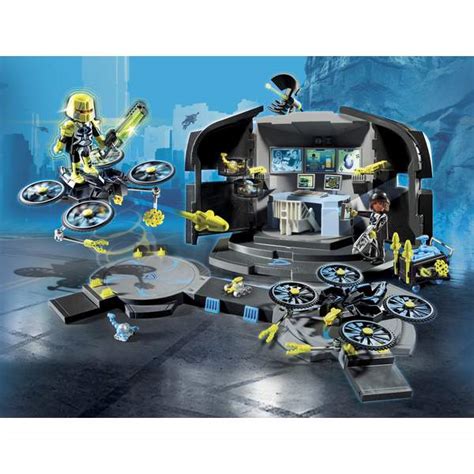 Playmobil Top Agents Centre De Commandement Du Dr Drones