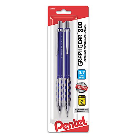 Pentel Graph Gear 800 Mechanical Drafting Pencils 0 7 Mm Blue Barrel