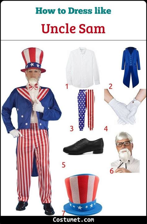 Uncle Sam Costume For Cosplay And Halloween Uncle Sam Costume Cool