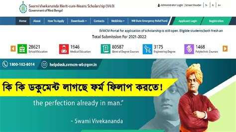 Swami Vivekananda Scholarship How To Apply Swami Vivekananda