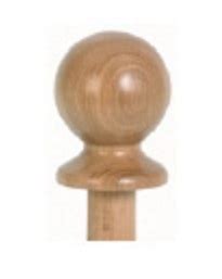 Oak Ball Newel Cap 120mm