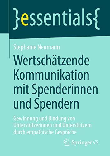 Wertsch Tzende Kommunikation Mit Spenderinnen Und Spendern Gewinnung