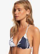 Printed Beach Classics Tiki Tri Bikini Top Roxy