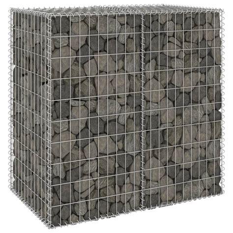 Mur En Gabion Avec Couvercles Acier Galvanis X X Cm Vidaxl