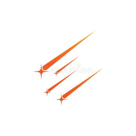 Meteor Vector Icon Illustration Design Stock Vector Illustration Of