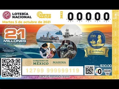 Sorteo Mayor No 3822 CONMEMORANDO EL BICENTENARIO DE LA ARMADA DE